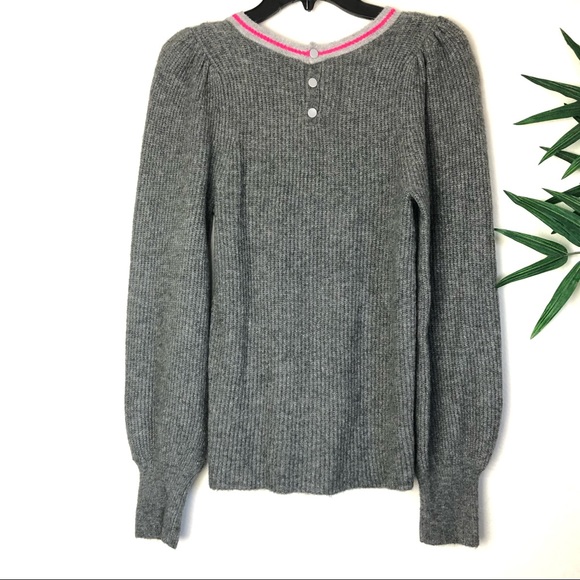 Halogen Heather Balloon Sleeve Sweater XS S - Picture 3 of 6